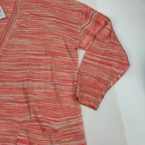 Torrid pink coral spacedye boyfriend cardigan Size 1X Heather button up New NWT - Picture 8 of 15